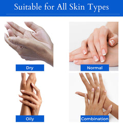 Borghese hands-on-use shows mask applied on hands for even coverage.