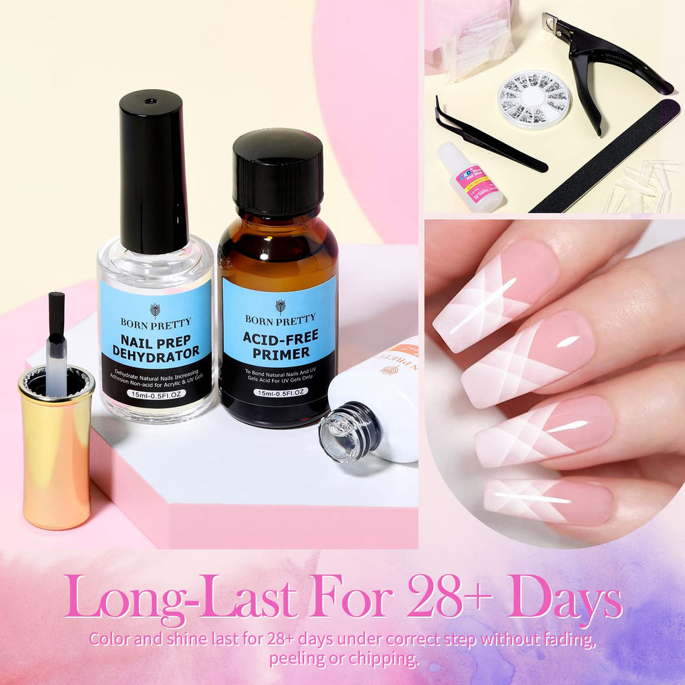 Born Pretty acrylic liquid monomer 60ml bottle with quick-drying formula for efficient applications.