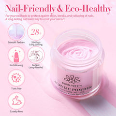 Born Pretty acrylic nail brush set for precise color application.