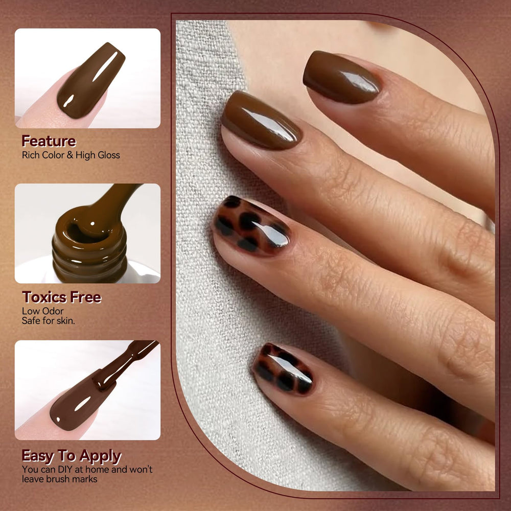 The Born Pretty gel system base and top coats aid smooth application.