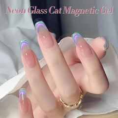 Born Pretty holographic glitter gel close-up with iridescent glow.