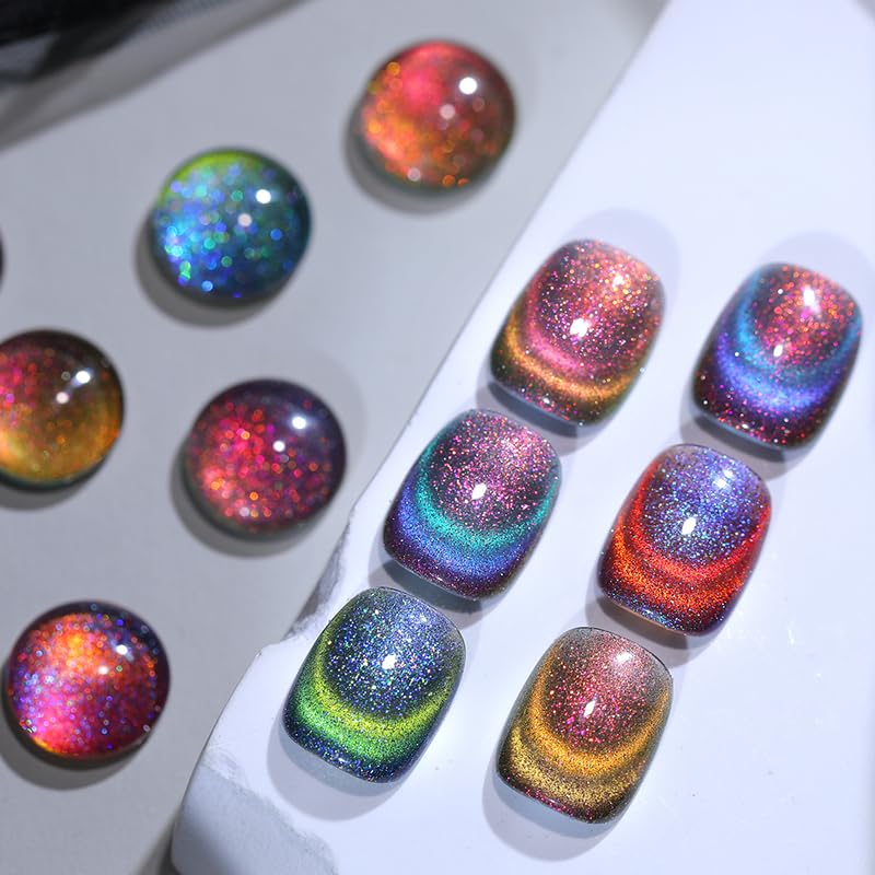 Born Pretty chameleon glitter detail shows holographic finish