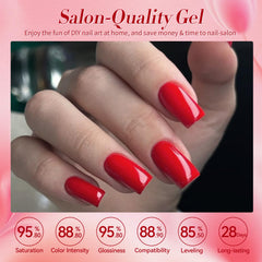 Born Pretty dark red gel polish swatch for dramatic nails