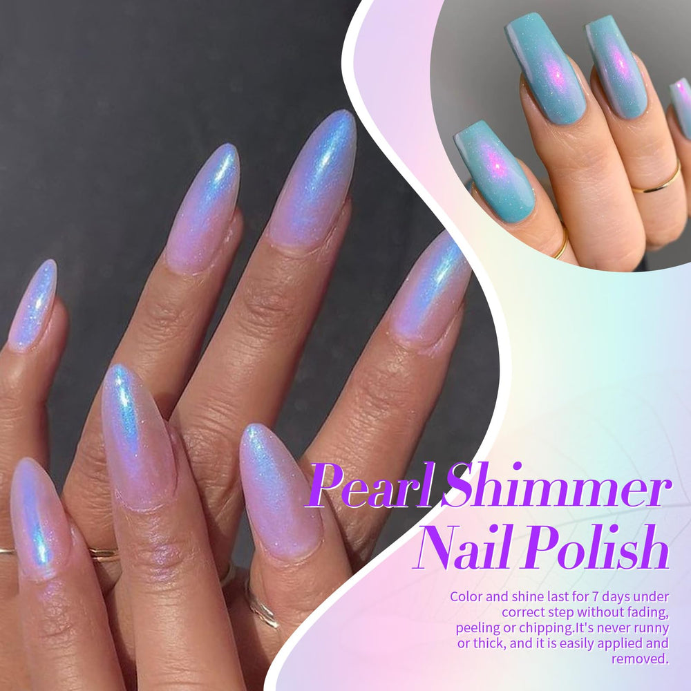Born Pretty glossy finish pearl nail polish for radiant shine
