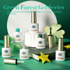 Born Pretty packaging front of six-piece green gel polish set
