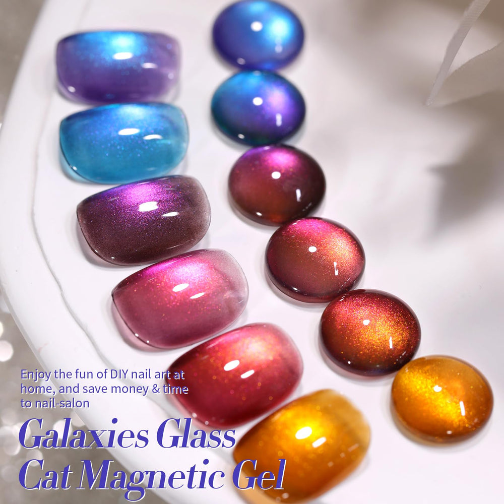 Born Pretty magnet movement demonstrates cat-eye shimmer depth under light