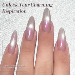 Born Pretty magnetic powder creates a vivid cat eye on nails