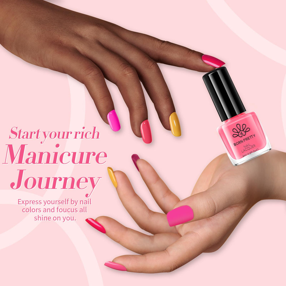 Born Pretty Pink Neon shades for bold nail art expressions.