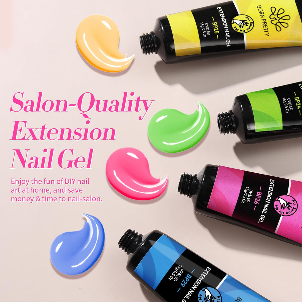 Born Pretty neon blue gel delivers a vibrant manicure