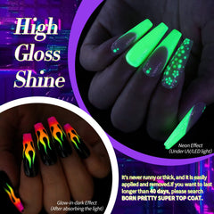 Born Pretty neon yellow gel polish swatch for sunny nails