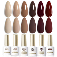 Born Pretty nude gel polish set for salon at home manicure setup