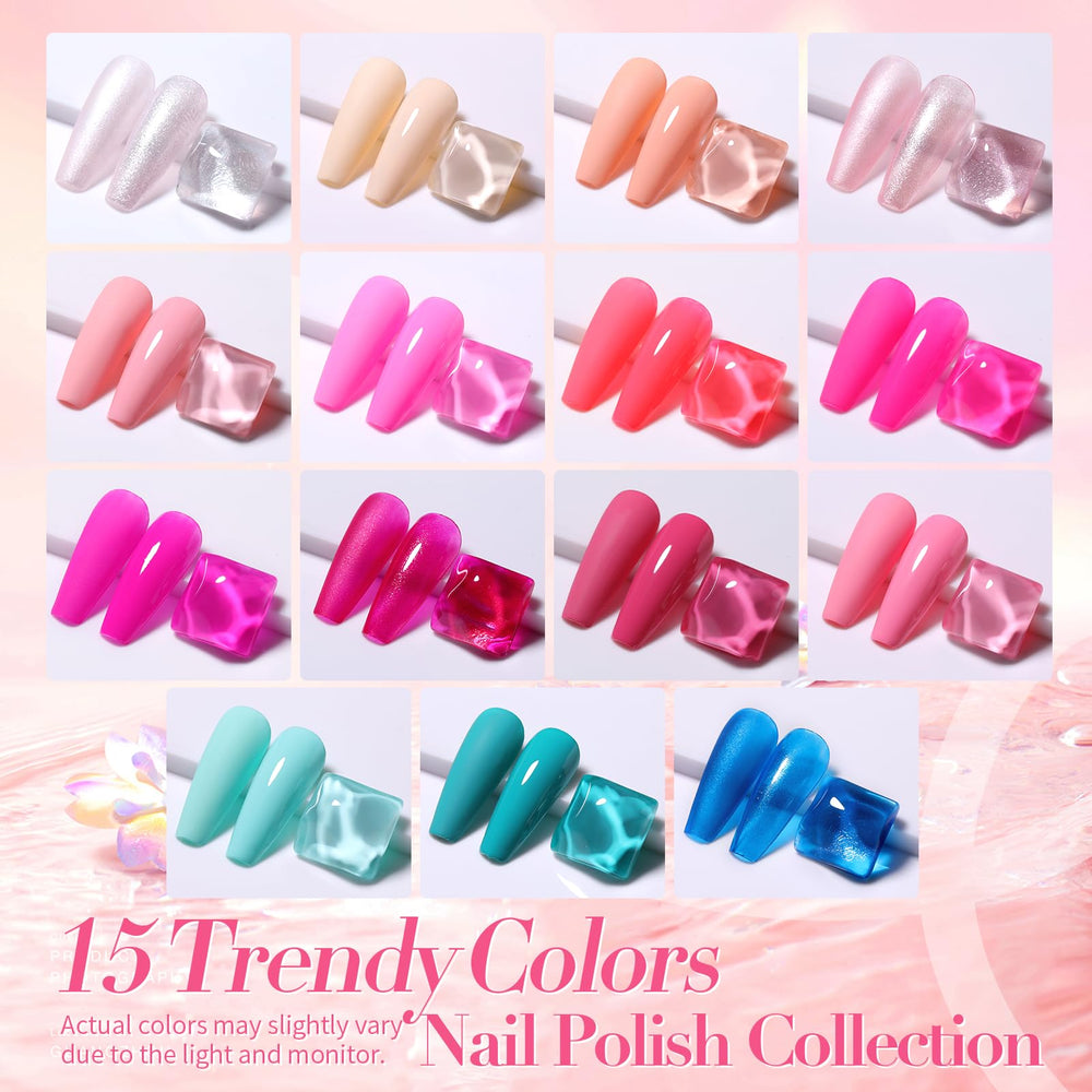 Born Pretty Nail Polish Set quick-dry gloss finish ideal for fast at-home manicures.