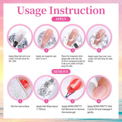 Born Pretty jelly shimmer gel color for bright nails at home.