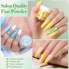 Born Pretty vibrant color close-up highlighting solid shades and glitter finishes.