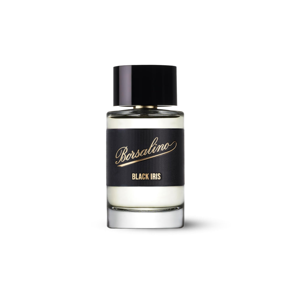 Borsalino Black Iris bottle front ready for daily wear and style.