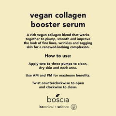 boscia Vegan Collagen Booster Serum dropper showing precise application