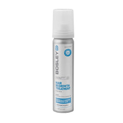 BosleyMD minoxidil foam bottle for daily thinning-area application.