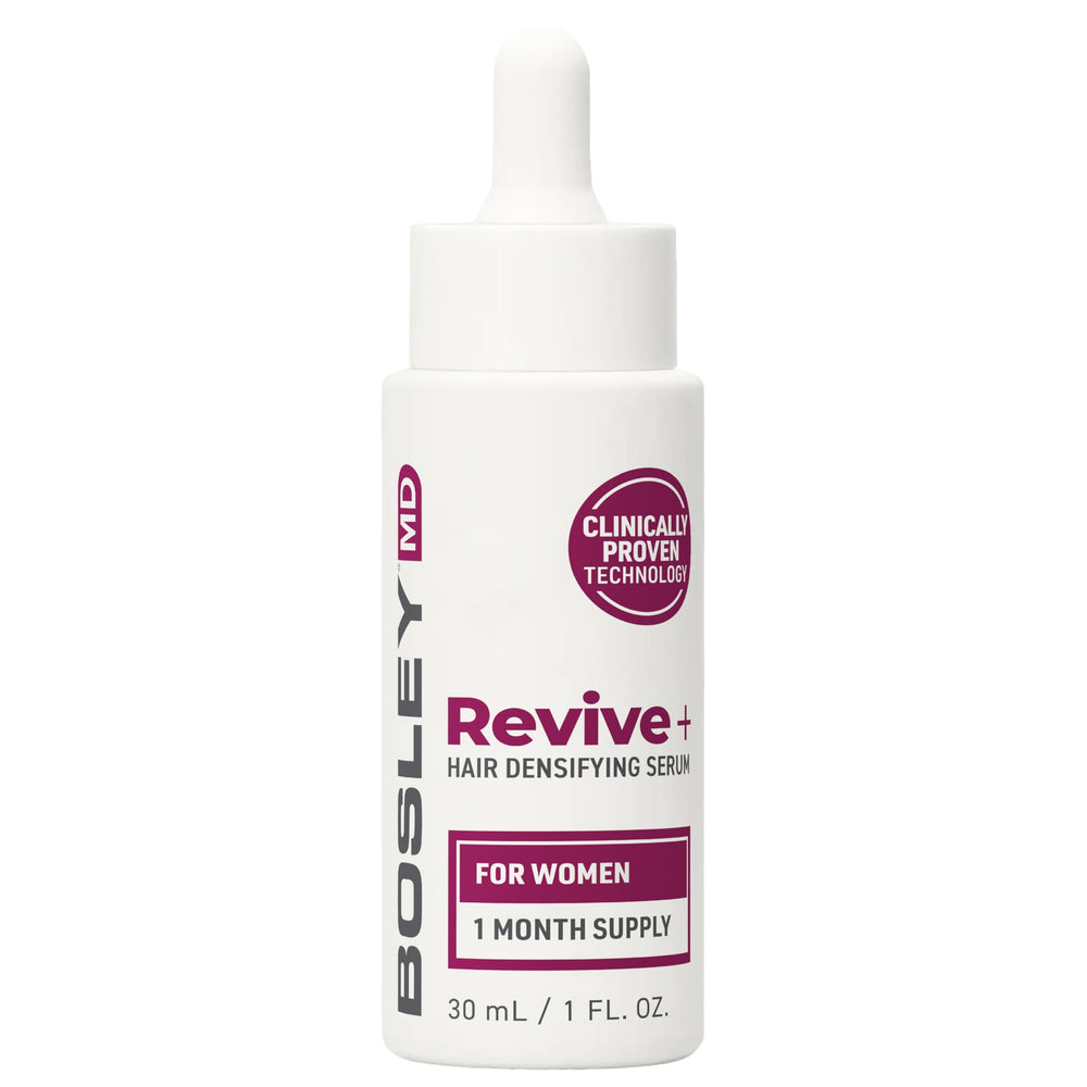 BosleyMD Revive+ serum texture close-up, fast-absorbing for color-treated hair