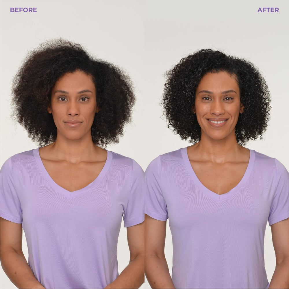 BosleyMD Rosemary Extract bottle communicates soothing scalp support for thicker-looking curls.
