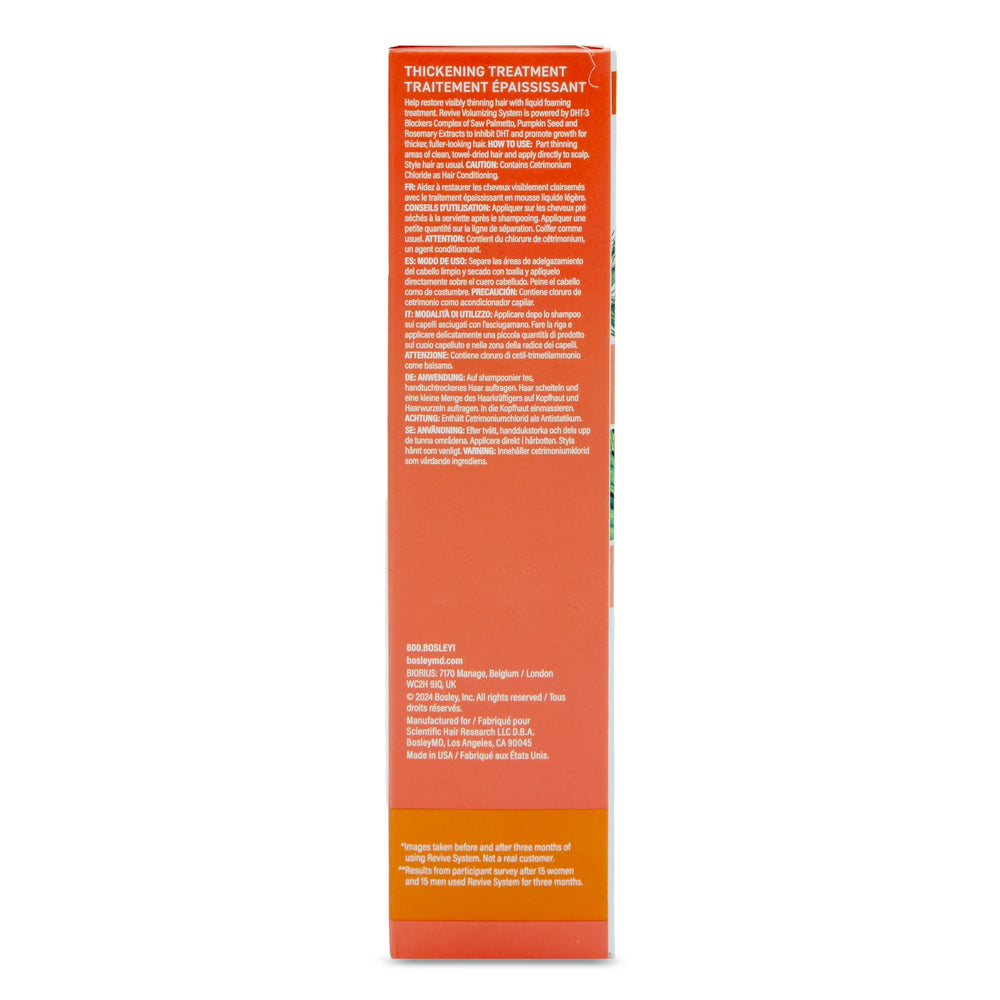 BosRevive Volumizing Conditioner bottle adds light body and shine