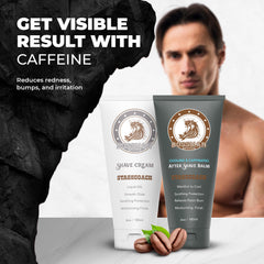 Gift-packaging of Bossman Silk Shaving Cream and Aftershave set.