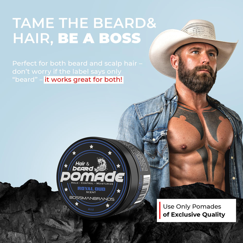Luxurious oud and cedarwood blend for refined grooming.
