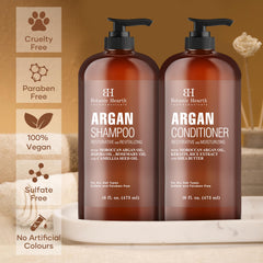 Botanic Hearth hair after washing shows clean, soft, and lightly volumized strands.