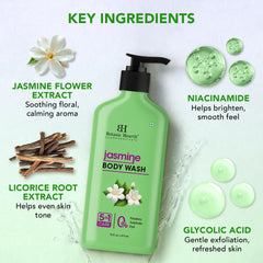 Creamy Jasmine Body Wash lather close up from Botanic Hearth for gentle cleansing