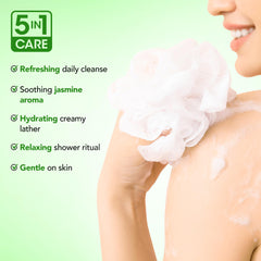 Squeezable Botanic Hearth Jasmine Body Wash bottle for easy daily use
