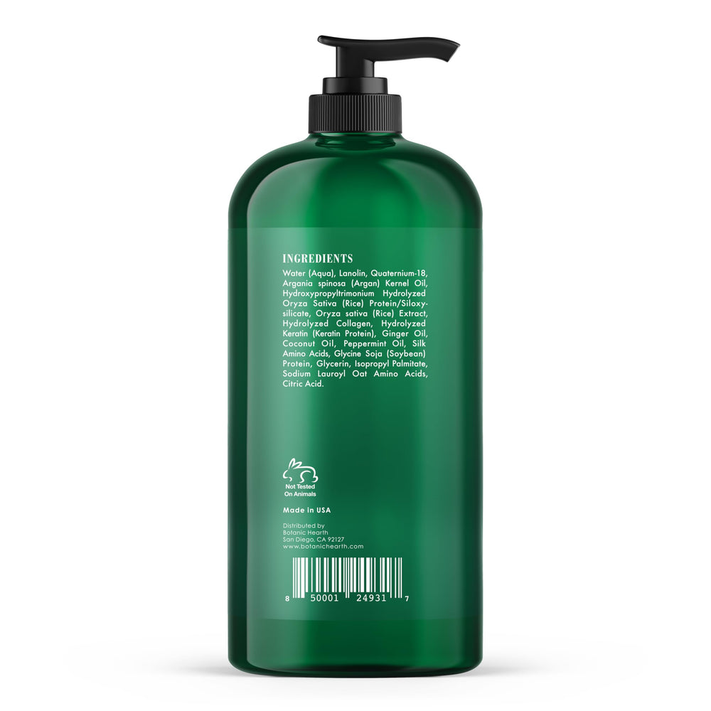 Close view of creamy conditioner texture delivering smoothing and cooling sensations