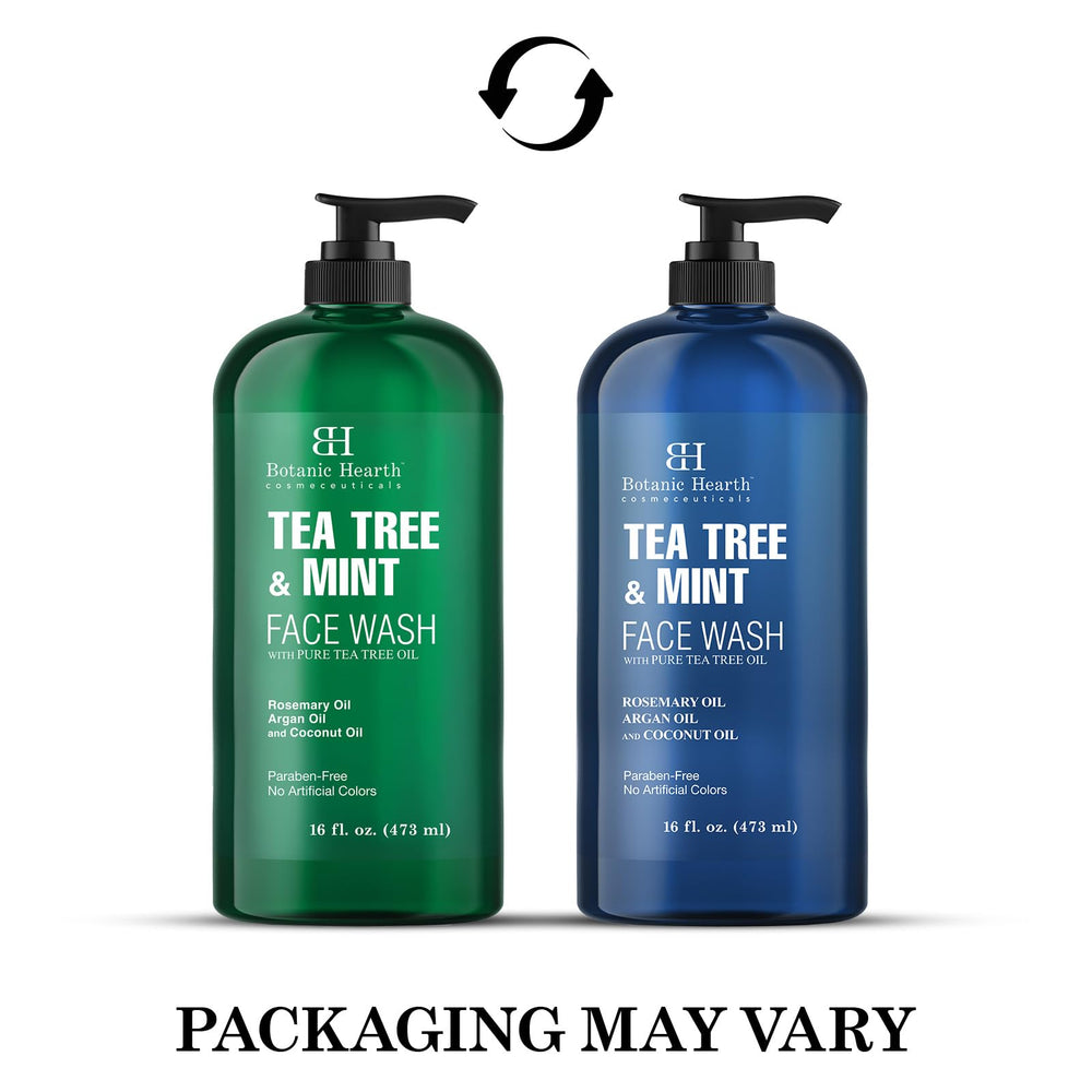 Botanic Hearth Tea Tree Face Wash pump-dispense for quick, easy cleansing.