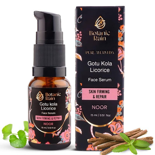 Botanic Rain bottle features premium packaging for daily anti-aging care