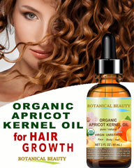 Botanical Beauty Apricot Kernel Oil used on lips and dry skin for hydration