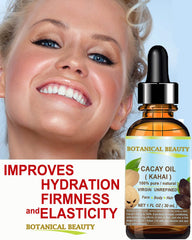 CACAY OIL applied to hair for shine and reduced split ends