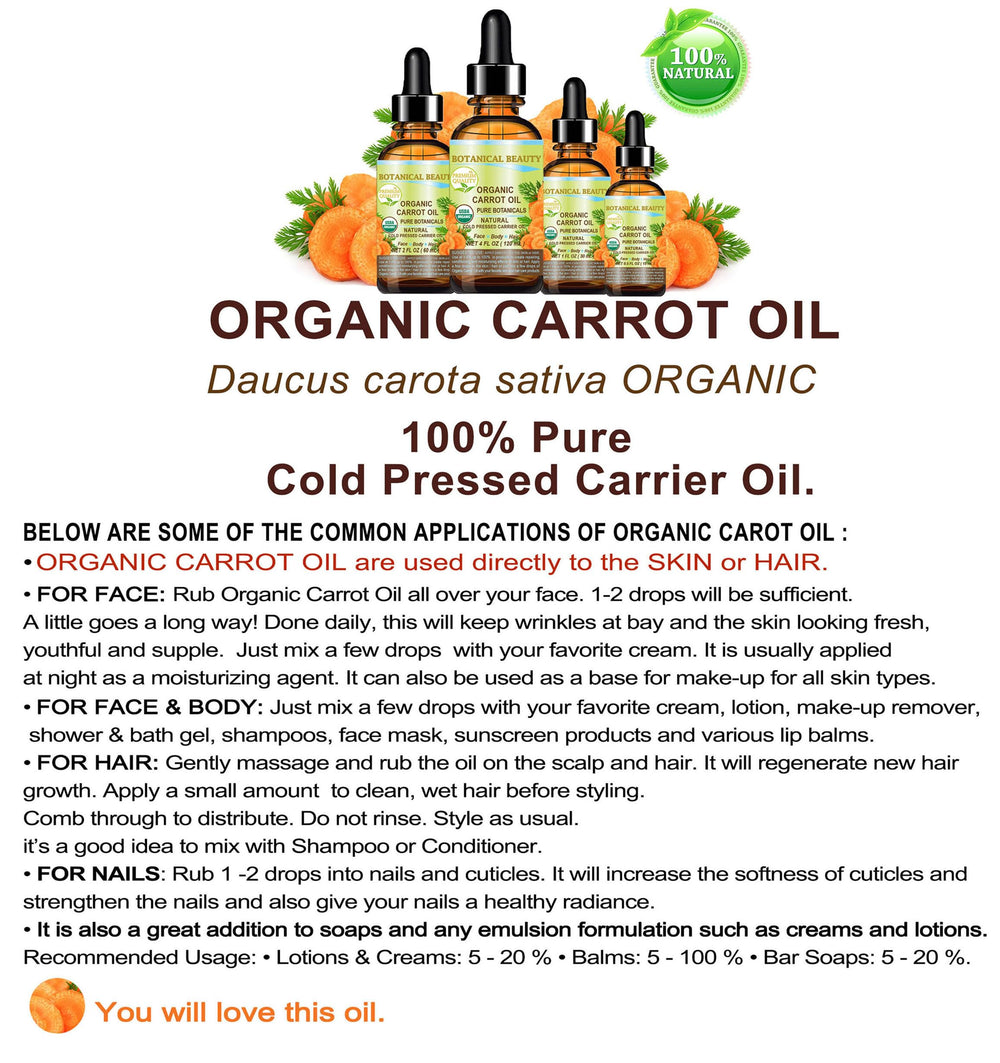 Botanical Beauty carrot seed oil nails moisturized and cared for