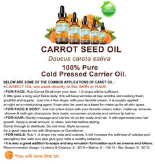 Packaging and label of Botanical Beauty Carrot Seed Oil