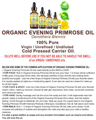 Botanical Beauty Evening Primrose Oil with other carrier oils for massage blends.