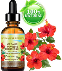 Botanical Beauty Hibiscus Oil on skin, absorbs quickly and non-greasy.