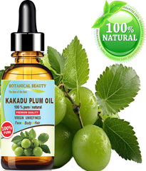 Botanical Beauty Kakadu Plum Oil dropper applying to clean skin.