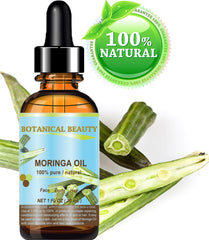 Botanical Beauty Moringa Oil face application demonstrates smooth, non-greasy hydration.