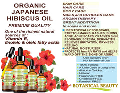 Botanical Beauty Hibiscus flowers source of pure oil