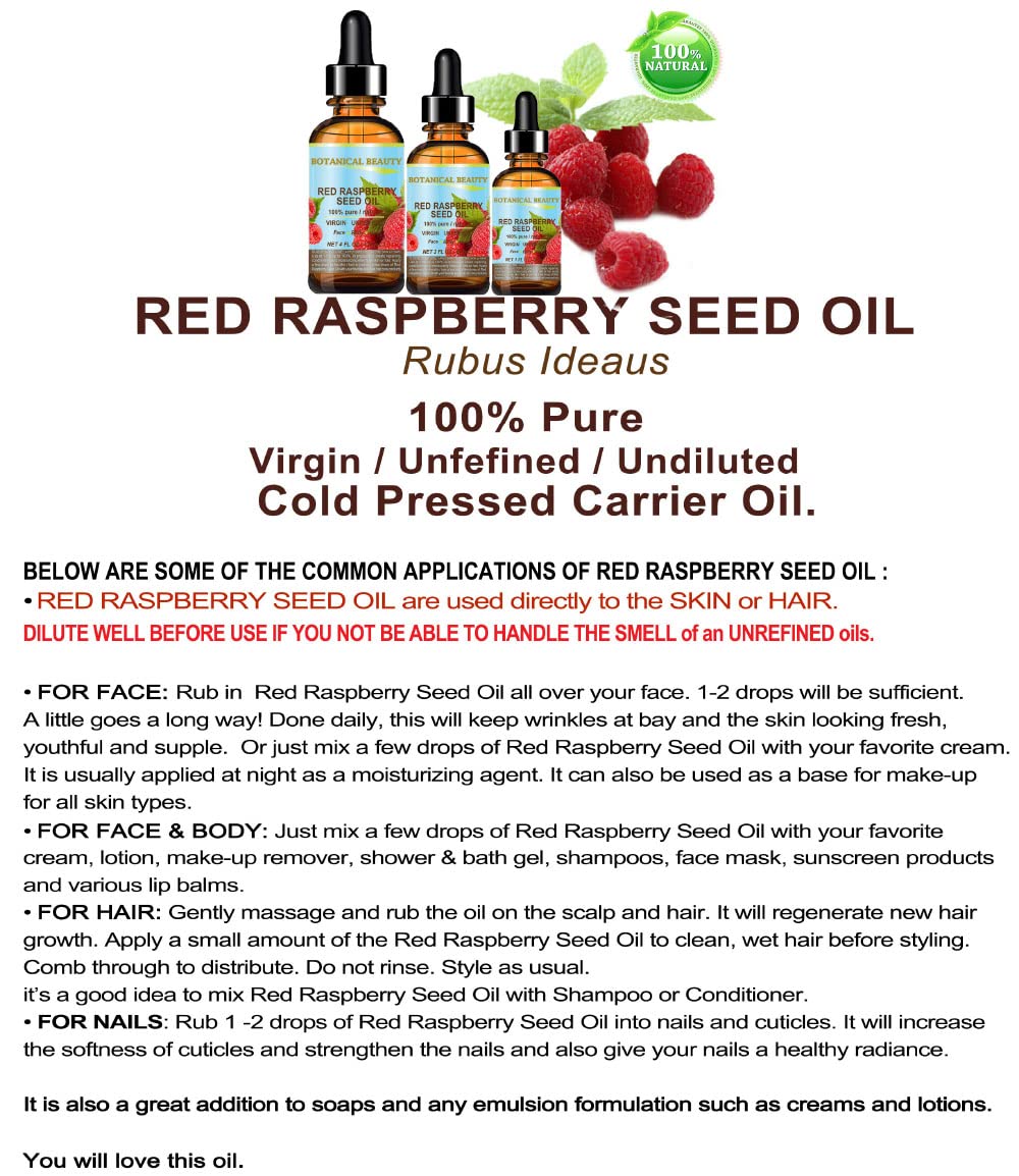 Botanical Beauty Red Raspberry Seed Oil on dry skin showing deep moisturization