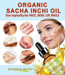 Botanical Beauty Sacha Inchi Oil body care for soft skin.