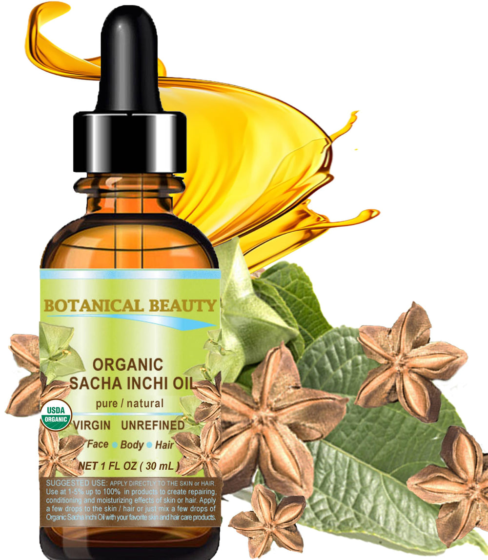Botanical Beauty Sacha Inchi oil texture displaying light, fast-absorbing hydration.