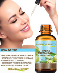 Botanical Beauty Squalane used in body care for softness and glow.