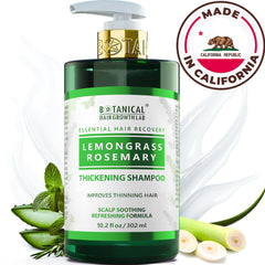 Paraben-free label emphasizes gentle, color-safe formula from BOTANICAL HAIR GROWTH LAB.