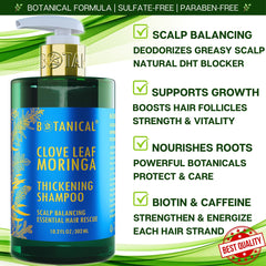 Botanical Hair Growth Lab Saw Palmetto ingredient close-up emphasizing natural thinning support.