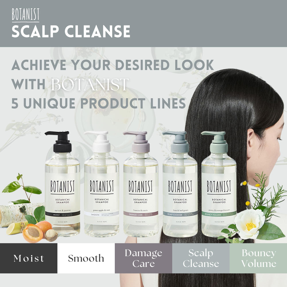 Botanist damaged scalp keratin care showcases strengthened strands.