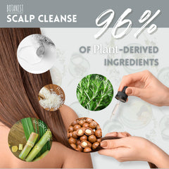 Botanist Keratin Conditioner label detail highlights natural-origin ingredients.