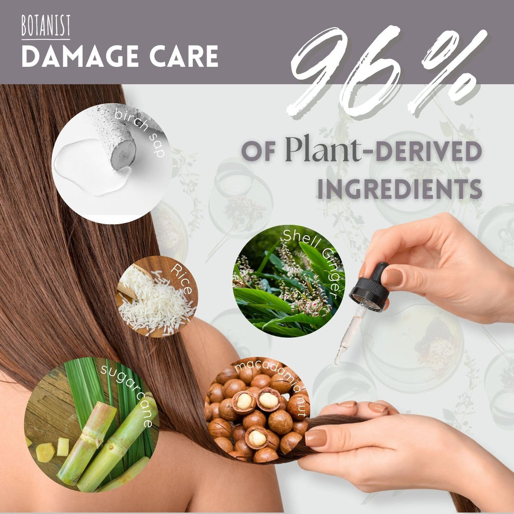 Botanist Organic Shampoo lather focus: creamy cleanse for dry, damaged hair.